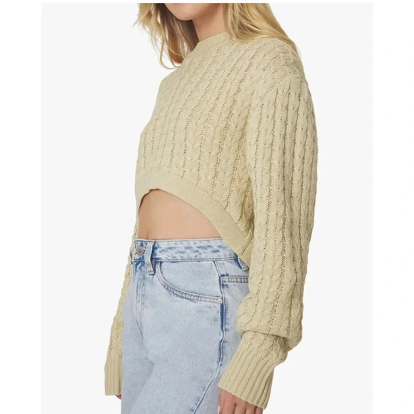 New! Danielle Bernstein desert tan color mock neck sweater NWT 30656 - Picture 2 of 10